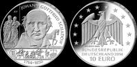 Deutschland, 10 Euro 250. Geburtstag von Johann Gottfried Schadow, -