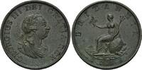 Großbritannien, 1/2 Penny Georg III., 1760-1820, -