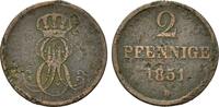 Hannover, 2 Pfennig Ernst August, 1837-1851, -