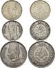 Ägypten, 2x 5 und 10 Piaster Faruk I., 1936-1952, -