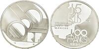 Frankreich, 100 Francs Einweihung Kanaltunnel, -