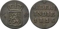 Indonesien/Niederländisch Ostindien, 1/4 Stuiver Niederländisches Königreich. Wilhelm I., 1815-1840, -