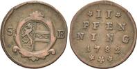 Salzburg, Erzbistum 2 Pfennig Hieronymus Graf Colloredo, 1772-1803, -