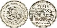 Mexiko, 100 Pesos Zur Fussball-WM 1986, -