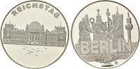 Deutschland, Medaille ohne Jahr, Deutscher Reichstag, versilbert, PP 15,00 EUR  + 9,90 EUR frais d'envoi
