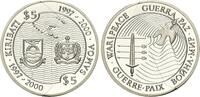 Kiribati, 5 Dollars 1997, Krieg und Frieden - Friedenstaube, geteilte M&uuml;... 69,00 EUR  + 9,90 EUR frais d'envoi