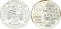 &Ouml;sterreich, 5 Euro 1996, Europa ohne Grenzen - Europ&auml;ische Baudenkm&auml;ler,... 45,00 EUR  + 9,90 EUR frais d'envoi