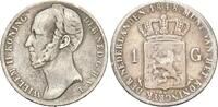 Niederlande, 1 Gulden 1848, William II., f.ss 89,00 EUR  + 9,90 EUR frais d'envoi