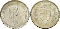 Schweiz, 5 Franken 1931, Helvetica, st 90,00 EUR  + 9,90 EUR frais d'envoi