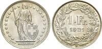 Schweiz, 1 Franken 1921, st 40,00 EUR  + 9,90 EUR frais d'envoi