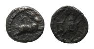 Italien: Bruttium, AR Obol Stadt Rhegion, -