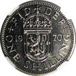 United Kingdom 1 Shilling Great Britain Elizabeth II Proof 1970  NGC PF63 Scottish Crest KM#905 FB