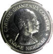 10 Shillings Ghana Silver Proof 1958  NGC PF62 Mintage-11,000 Independence KM# 7 FB