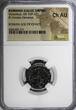 Denarius 269 AD Romano-Gallic Bi Double  Victorinus AD 269-271 Goddess Peace NGC Ch AU(2 NGC SPL