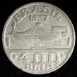 400 Reis Brazil Oswaldo Cruz Copper-Nickel 1937  KM# 539 (27 774) Uncertified
