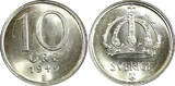 SWEDEN Gustaf V Silver 1942-1950 10 Ore UNC/BU KM# 813 RANDOM PICK (1 COIN) (29) SPL