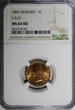1 Centavo Dominican Republic Bronze 1969  NGC 64 RD F.A.O. RED TONING KM# 32 (01)