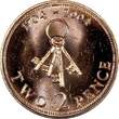 2 Pence Gibraltar Elizabeth II 2004  British Overseas BU KM#1044 RANDOM PICK Uncertified