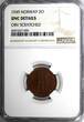 Bronze Norway Haakon VII  1949 2 Ore NGC UNC DETAILS KM# 371 (095) NGC SPL DETAILS