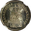 Germany 1 Kreuzer German States BAVARIA Silver 1861  NGC MS65 BU Nice Toned KM# 858 (33)