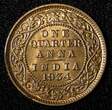 1/4 Anna India-British George V Bronze 1934 (C)  UNC Red Toned KM# 512 (27 695) SPL