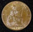 United Kingdom 1931 Farthing 1931 Great Britain George V Bronze  UNC KM# 825 (27 981) SPL