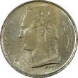1 Franc Belgium Baudouin I Copper-Nickel 1958  French UNC Toned KM# 142.1 (248) SPL