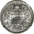 1/2 Rupee India-British George VI Silver 1943 (B)  DOT NGC AU58 KM# 552 (016)