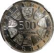500 Schilling Austria Silver PROOF 1980  NGC PF68 CAMEO TOP GRADED KM# 2948 (26) FB