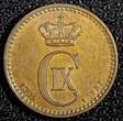 Bronze 1904/804 Denmark Christian IX  1904 9/8 VBP 1 Ore OVERDATE ch.UNC KM# 792.2 (811) SPL