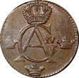 1/4 Skilling SWEDEN Gustaf IV Adolf Copper 1806  Avesta mint UNC KM# 564 (21 012) SPL