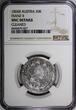20 Kreuzer Austria Franz II Silver 1806 A  Vienna NGC UNC DETAILS KM#2140 (27) NGC SPL DETAILS KM