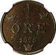 Bronze SWEDEN Oscar II  1898 1 Ore NGC UNC DETAILS KM# 750 (023) NGC SPL DETAILS