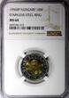 100 Forint HUNGARY Bimetallic 1996 BP  NGC MS64 GEM BU COIN KM# 721 (019)