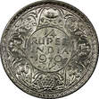 1/4 Rupee India-British George VI Silver 1940 (B)  UNC KM# 545 (22 321) SPL