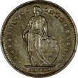 1 Franc Switzerland Copper-Nickel 1969-B  GEM BU COIN Toning KM# 24a.1 (10 838) Uncertified