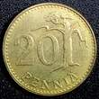 20 Pennia Finland 1963 S  FIRST YEAR FOR THIS TYPE UNC KM# 47 (23 763) SPL