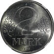 Germany 2 Mark German-Democratic Republic Aluminum 1975-A  NGC MS64 TOP GRADED KM#48 (69)