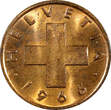 1 Rappen Switzerland Bronze 1966  UNC KM# 46 RANDOM PICK (1 Coin) (166) SPL