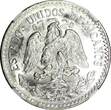 50 Centavos Mexico ESTADOS UNIDOS Silver 1945 M  NGC MS65 GEM GEM BU KM# 447 (47)
