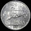 10 Centimos SPAIN Aluminum 1953  LAST YEAR FOR TYPE UNC KM# 766 (24 059) SPL