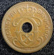 1 Øre Denmark Christian X Bronze 1928  UNC KM# 826.2 (23 092) SPL