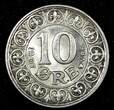 DENMARK Frederik VIII Silver 1907 VBP; GJ 10 Ore UNC KM# 807 (24 719) SPL
