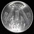 1 Rupee India-Republic 2001  UNC/BU KM# 92.2 RANDOM PICK (1 Coin) (23 977) SPL