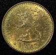 Finland Aluminum-Bronze 1967 10 Penniä KEY DATE UNC/BU KM# 46 (23 984) SPL