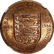 1/12 Shilling Jersey Elizabeth II Bronze 1966  NGC MS64 RD TOP GRADED KM# 26 (24)