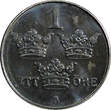 1 Öre Sweden Gustaf V Iron 1945  WWII ISSUE Choice Unc KM# 810 (21 878) Uncertified