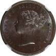 United Kingdom 1/2 Farthing GREAT BRITAIN Victoria Copper 1843  NGC MS64 BN KM# 738 (021