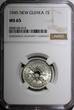 1 Shilling New Guinea George VI Silver 1945  NGC MS65 BETTER DATE KM# 8 (015)