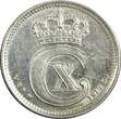 10 Øre Denmark Christian X Silver 1914 VBP; GJ  1st Year UNC KM# 818.1 (23 848) SPL